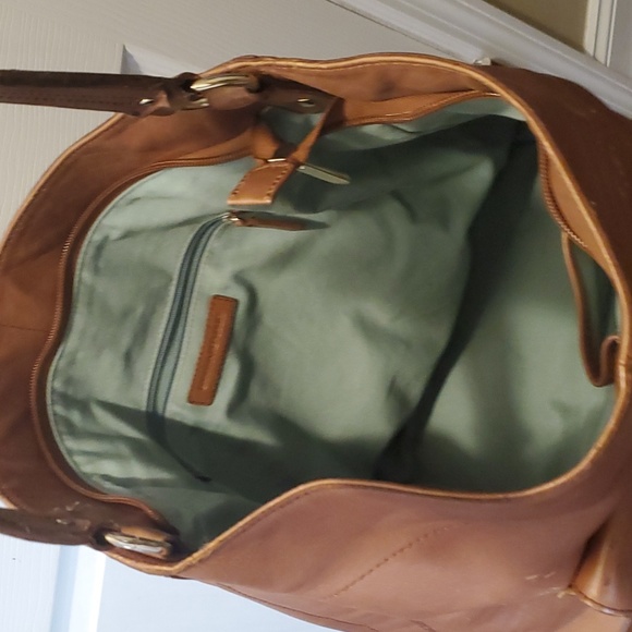 Vintage Banana Republic Slouchy Leather Bag Cognac - Picture 5 of 9